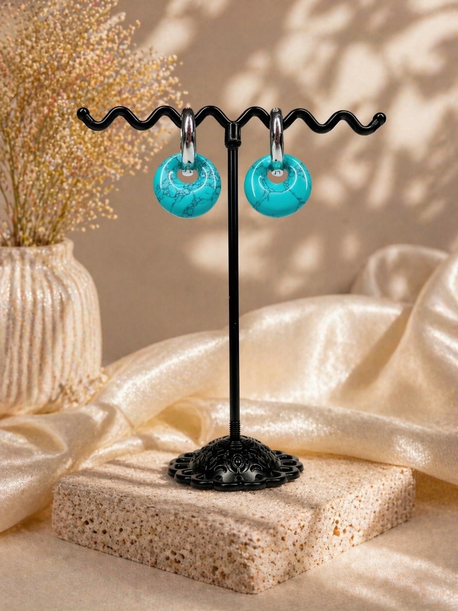 Серьги «Бирюзовый бриз»