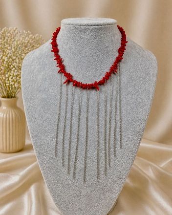 Колье «Коралловый Каскад»