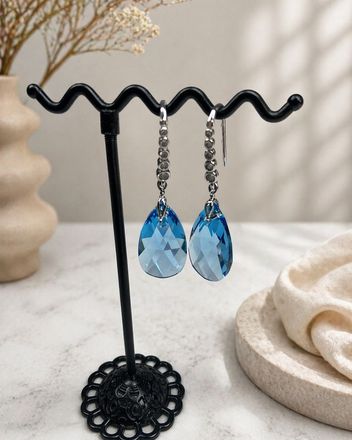 Серьги с кристаллами Swarovski