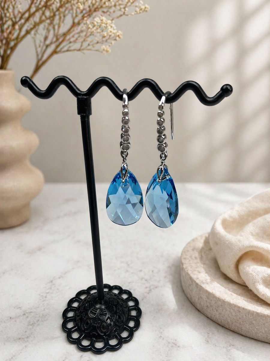Серьги с кристаллами Swarovski