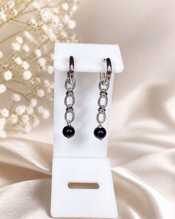 Серьги «Noir Chain»