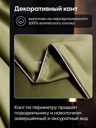 Комплект постельного белья Однотонный Сатин Премиум OCP009