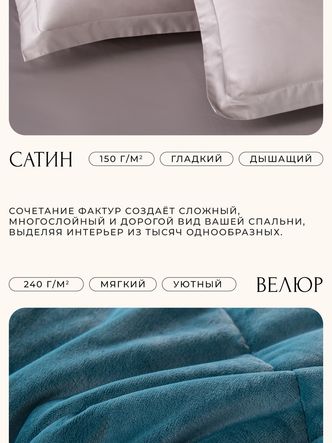 Комплект постельного белья Сатин Velvet Premium/Вельвет Премиум с Одеялом
					VP008