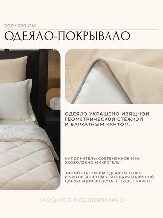 Комплект постельного белья Сатин Velvet Premium/Вельвет Премиум с Одеялом
					VP007