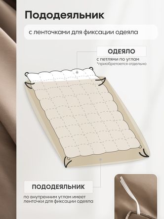 Комплект постельного белья Однотонный Сатин Элитный на резинке OCER022