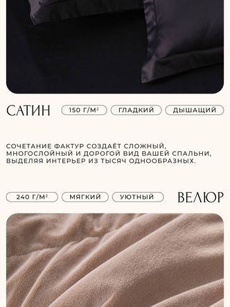 Комплект постельного белья Сатин Velvet Premium/Вельвет Премиум с Одеялом
					VP009