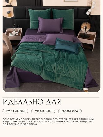 Комплект постельного белья Сатин Velvet Premium/Вельвет Премиум с Одеялом
					VP005